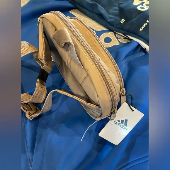 ADIDAS Bundle Lot: Blue and Gray Hoodie WITH 2 T-Shirts & Waist Pack Unisex - Picture 13 of 15